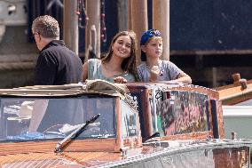 Ivanka Trump And Family Arrive At Their Hotel - Venice