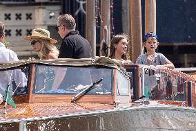 Ivanka Trump And Family Arrive At Their Hotel - Venice