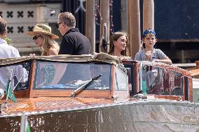Ivanka Trump And Family Arrive At Their Hotel - Venice