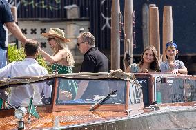 Ivanka Trump And Family Arrive At Their Hotel - Venice