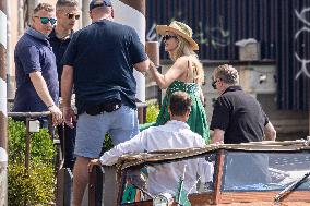 Ivanka Trump And Family Arrive At Their Hotel - Venice