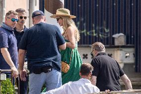 Ivanka Trump And Family Arrive At Their Hotel - Venice