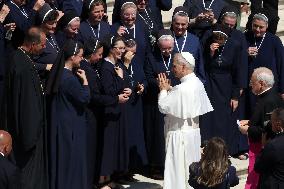 Pope Leo XIV Presides Over the Audience on Wednesday - Vatican
