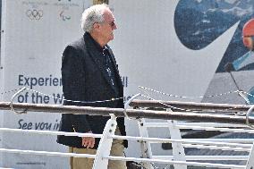 Ted Jorgensen, Jeff Bezos Father At Venice Airport - Italy