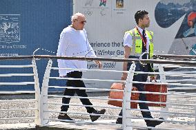 Barry Diller (Barry Charles Diller) President and Dean, IAC/InterActiveCorp Guest At Venice Airport