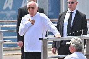 Barry Diller (Barry Charles Diller) President and Dean, IAC/InterActiveCorp Guest At Venice Airport