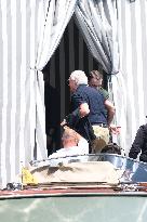 Ted Jorgensen Arrives At Aman Venice Hotel In Venice