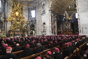 Pope Leo XIV Leads A Meditation For The Jubile of Bishops - Vatican
