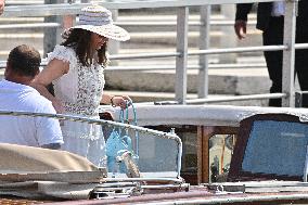 Roberto and Allison Mignone At Venice Airport - Italy