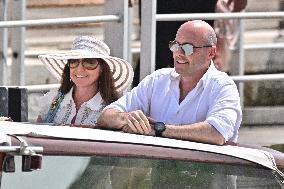 Roberto and Allison Mignone At Venice Airport - Italy