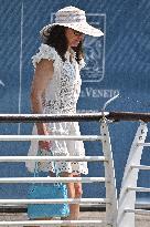 Roberto and Allison Mignone At Venice Airport - Italy