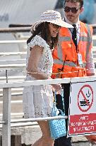 Roberto and Allison Mignone At Venice Airport - Italy