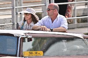 Roberto and Allison Mignone At Venice Airport - Italy