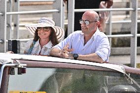 Roberto and Allison Mignone At Venice Airport - Italy