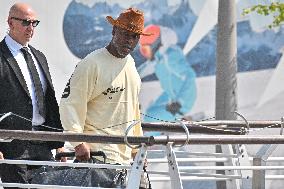 Corey Gamble At Venice Airport - Italy