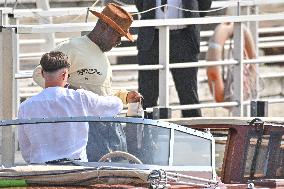 Corey Gamble At Venice Airport - Italy