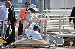 Roberto and Allison Mignone At Venice Airport - Italy