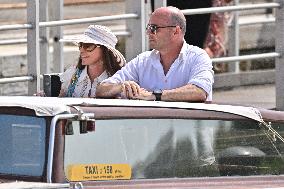 Roberto and Allison Mignone At Venice Airport - Italy