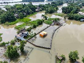 Two Lakh People Affected by Ghatal Floods - India