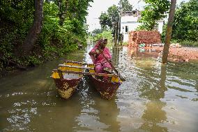 Two Lakh People Affected by Ghatal Floods - India