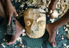 Traditional Sri Lankan Mask Making - Sri Lanka