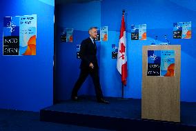 Press Conference After NATO Summit in The Hague - Netherlands