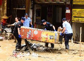 Heavy Rain Leaves Southwest China Under Water