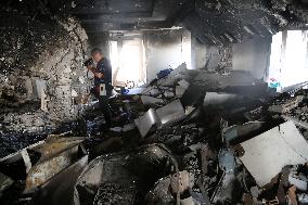Building Damaged During Israeli Airstrikes - Tehran