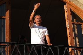 CALCIO - Serie B - Filippo Inzaghi meets the fans of Palermo Calcio