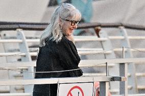 Jeff Wilke And Wife Liesl D Wilke Arriving At Venice Airport
