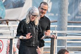 Jeff Wilke And Wife Liesl D Wilke Arriving At Venice Airport