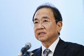 Fuji TV president's press conference