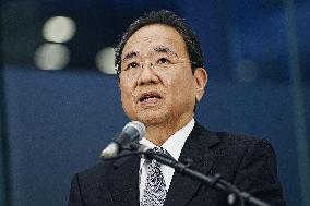 Fuji TV president's press conference