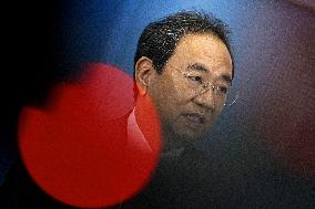 Fuji TV president's press conference