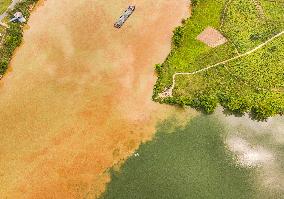 River Turbid Clear Scenery in Nanning