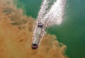 River Turbid Clear Scenery in Nanning