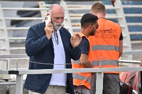 José Ramón Andrés Puerta and his Wife Patricia Andres  At Venice Airport