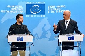 President Zelensky at the Council of Europe - Strasbourg
