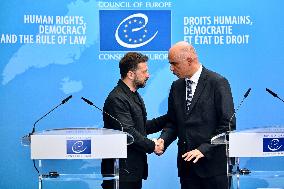 President Zelensky at the Council of Europe - Strasbourg