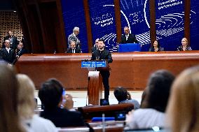President Zelensky at the Council of Europe - Strasbourg