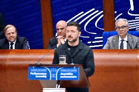 President Zelensky at the Council of Europe - Strasbourg
