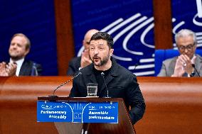 President Zelensky at the Council of Europe - Strasbourg
