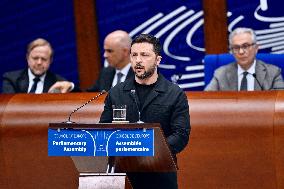 President Zelensky at the Council of Europe - Strasbourg