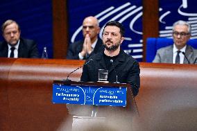 President Zelensky at the Council of Europe - Strasbourg