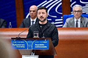 President Zelensky at the Council of Europe - Strasbourg