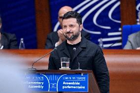 President Zelensky at the Council of Europe - Strasbourg