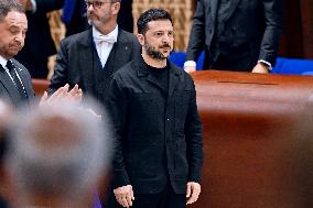 President Zelensky at the Council of Europe - Strasbourg