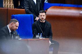 President Zelensky at the Council of Europe - Strasbourg