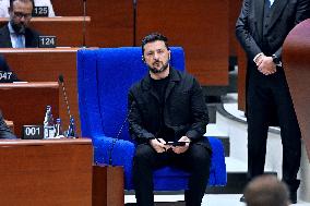 President Zelensky at the Council of Europe - Strasbourg