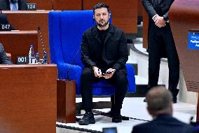 President Zelensky at the Council of Europe - Strasbourg